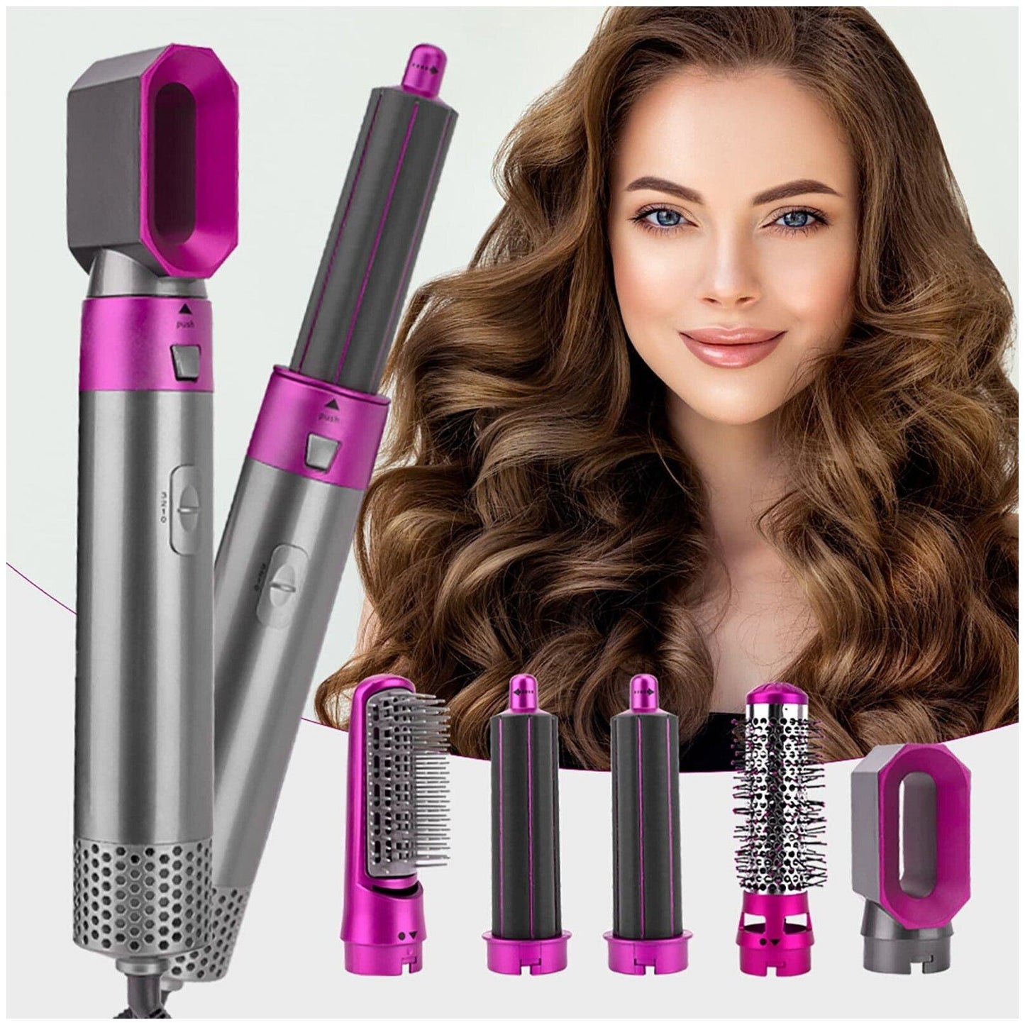 5-in-1 Hair Styling Kit – Multi-Styler for Curling, Waving, Volumizing & Styling