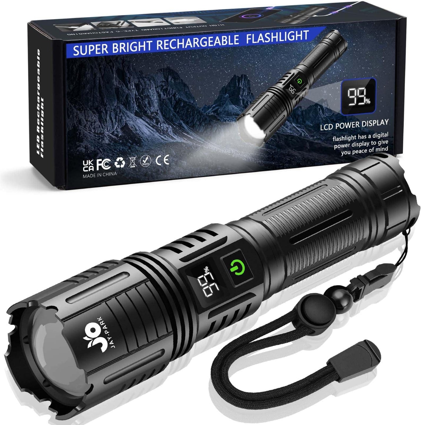 P120 High-Power Rechargeable LED Flashlight
