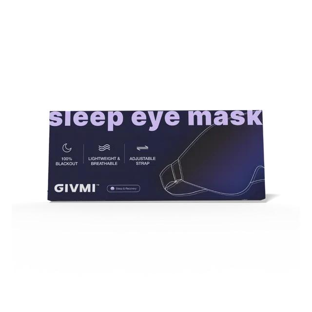 Soft Sleep Eye Mask – Comfortable Black Sleeping Blindfold for Travel & Hom