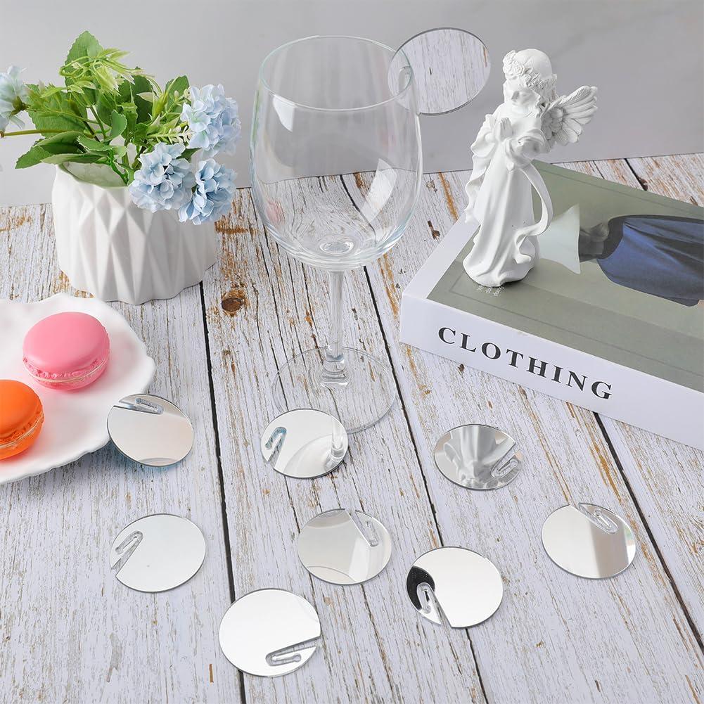 Clear Acrylic Drink Tags Set of 20