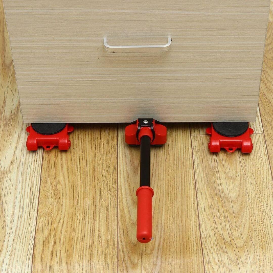 Heavy Furniture Moving Tool Set – Lifting Lever & Roller Sliders for Moving Cabinets, Sofas & Appliances