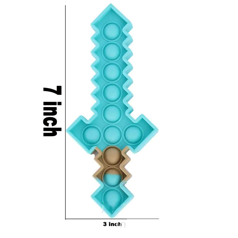 Pop It Sword Fidget Toy – Teal Sensory Toy