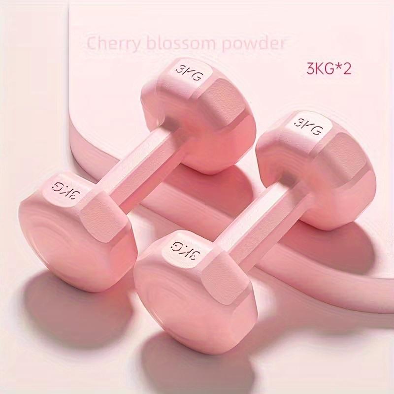 3kg Pink Dumbbell Set for Women & Home Workouts – Strength Training Weights