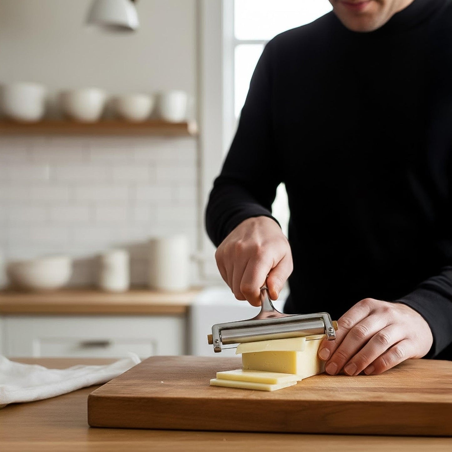 Easy Food Slicing Tool for Cheese, Fruits & Kitchen Preparation