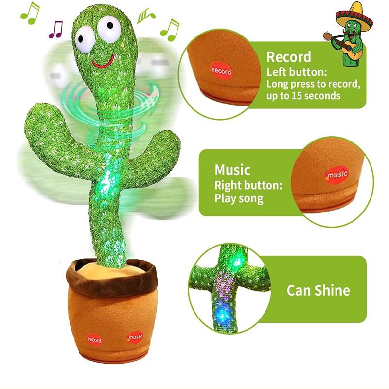 Dancing Cactus Toy – Singing & Talking Plush