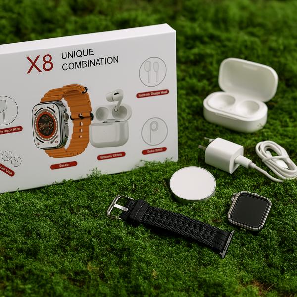 X8 Unique Combination Smart Watch 8-in-1 Set