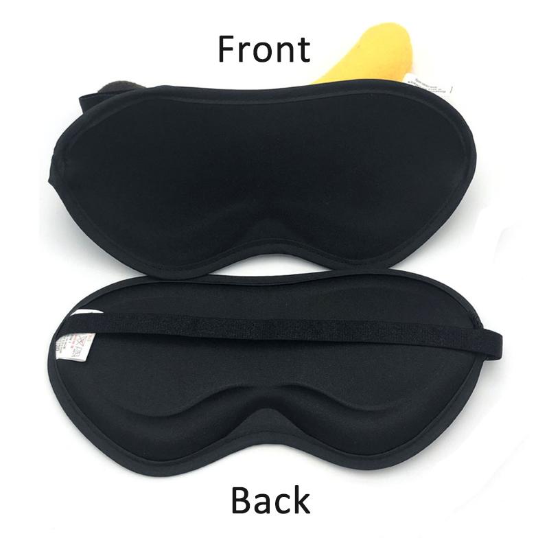 Soft Sleep Eye Mask – Comfortable Black Sleeping Blindfold for Travel & Hom