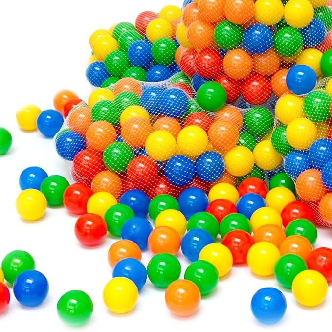 50-Pack Colorful Plastic Play Balls for Kids