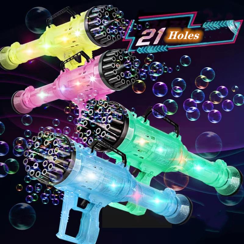 Gatling Gun 21 Hole Automatic Bubble Blaster