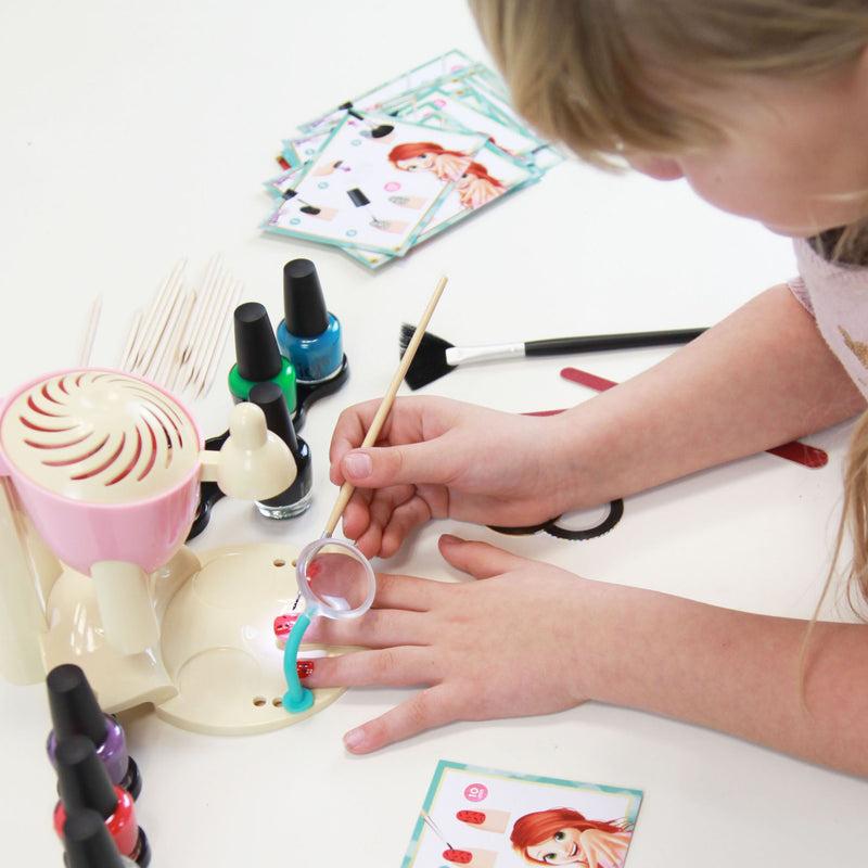 MBK 3684 Nail Art Studio for Kids – DIY Nail Design Set with Nail Dryer & Accessories