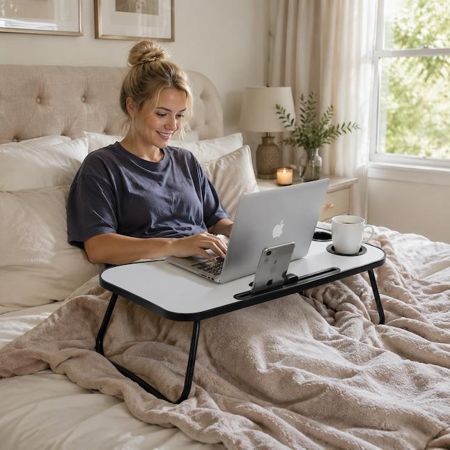 Foldable Laptop Table for Bed – Adjustable Portable Desk for Working, Studying & Reading