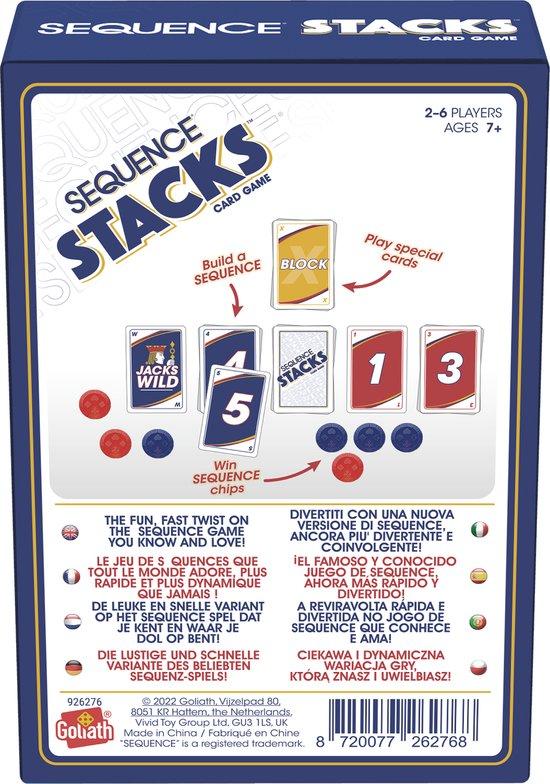 Sequence Stacks Card Game DT8007 – Fast-Paced Family Strategy Game for Kids & Adults