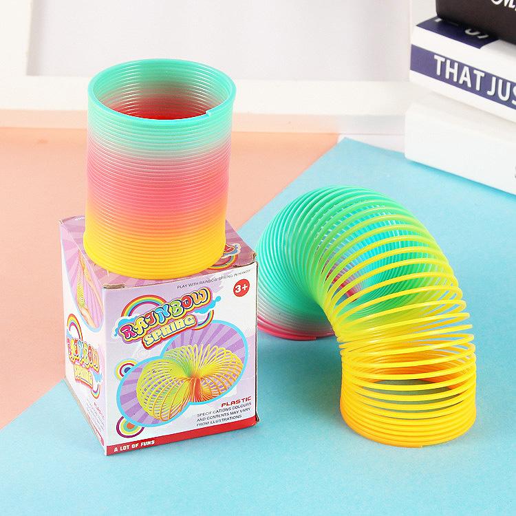 Rainbow Spring Toy Colorful Stretching Coil