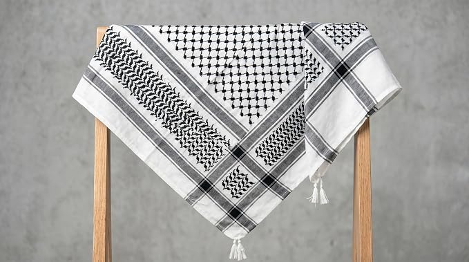 Plain White Shemagh Scarf