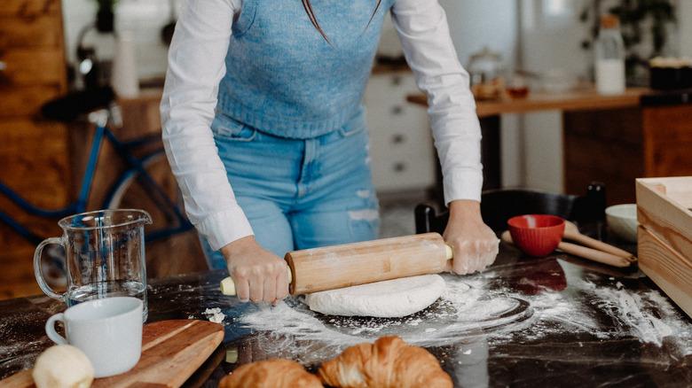 Wooden Rolling Pin for Baking & Dough