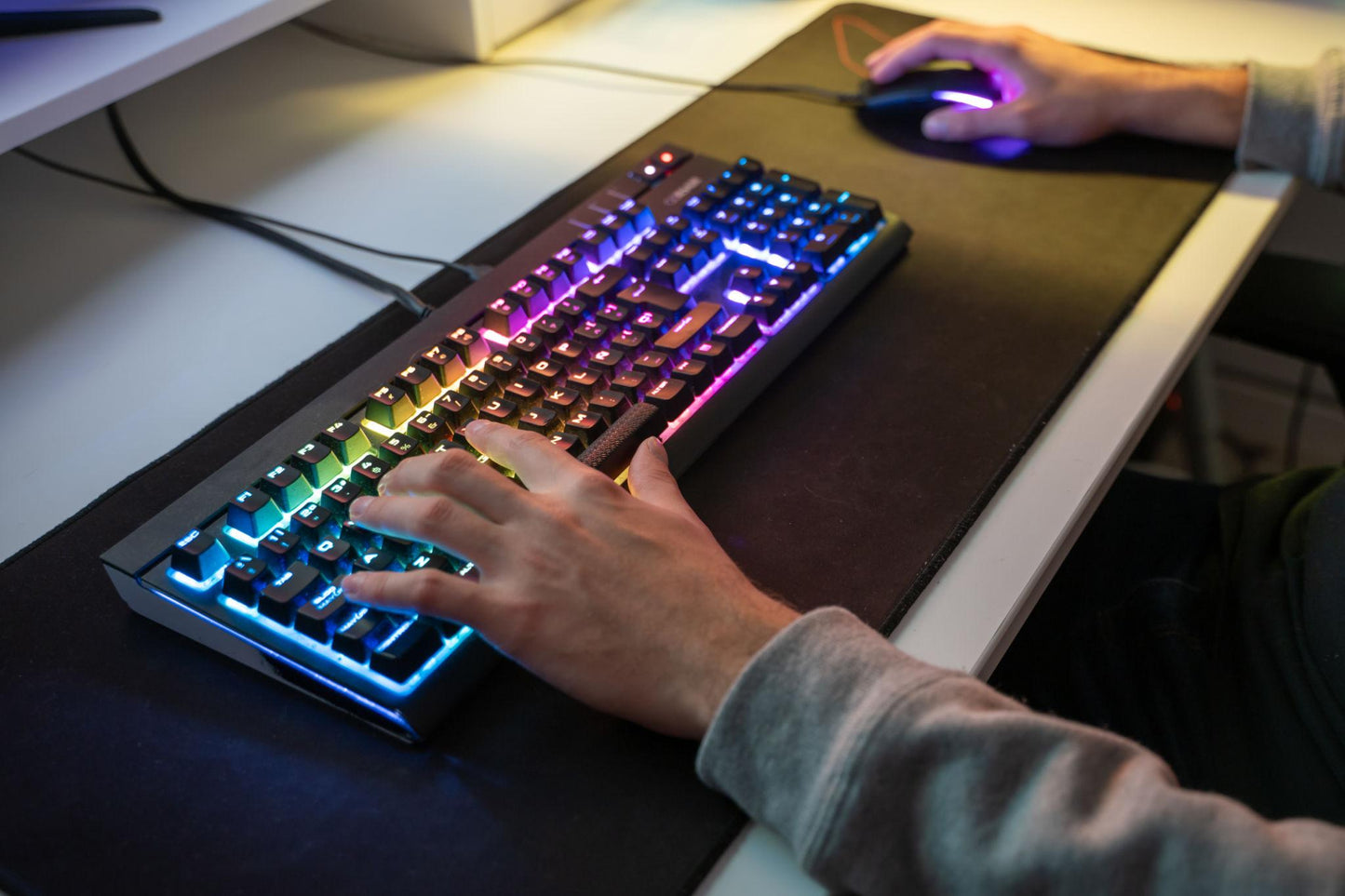 RGB Backlit Gaming Keyboard & Mouse Combo – Wired Gaming Keyboard Set for PC & Laptop