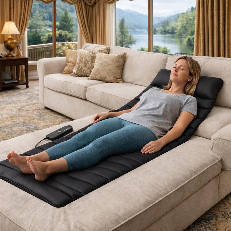 Full Body Electric Massage Mat with Vibration & Heat