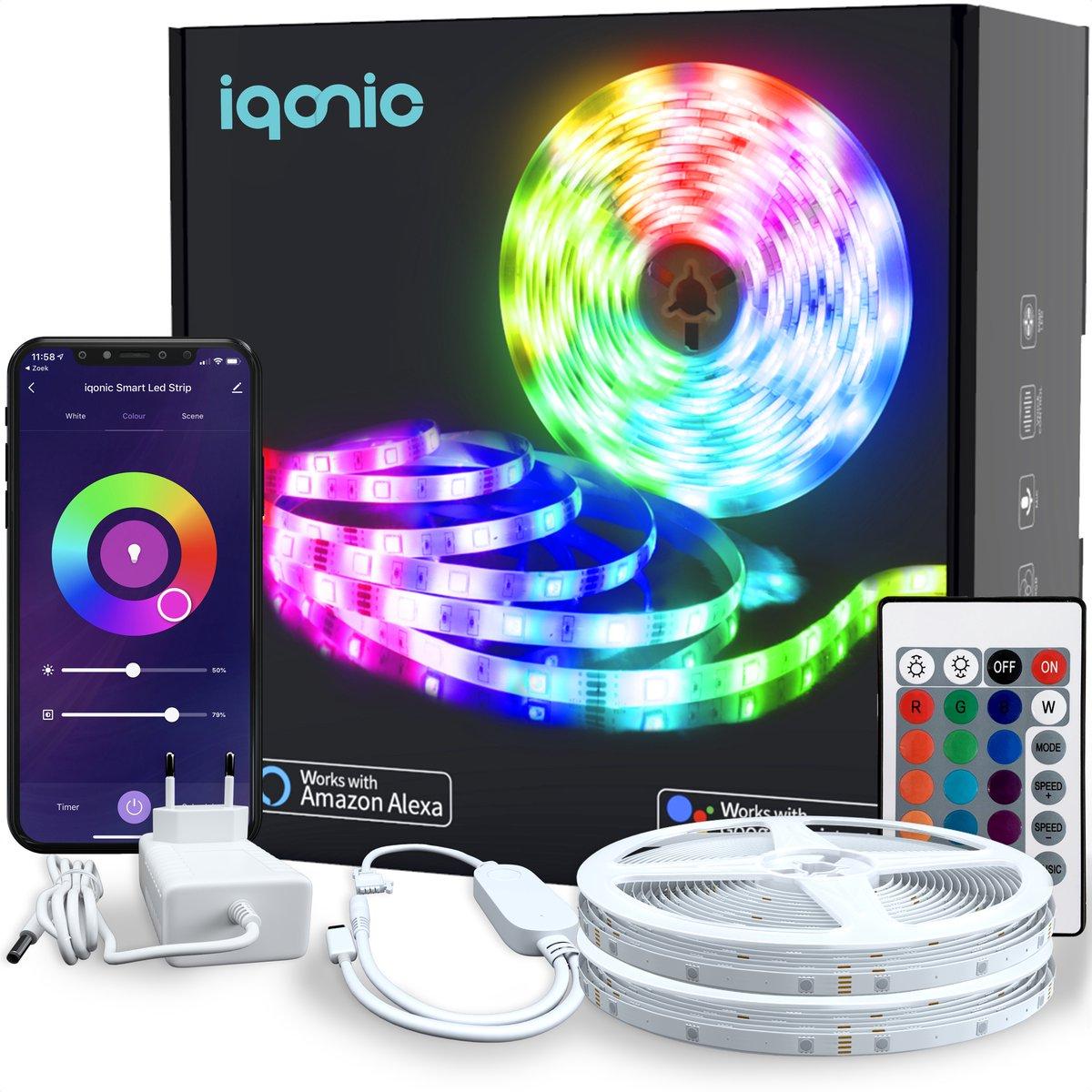Smart RGB LED Strip Lights with App and Music Sync
