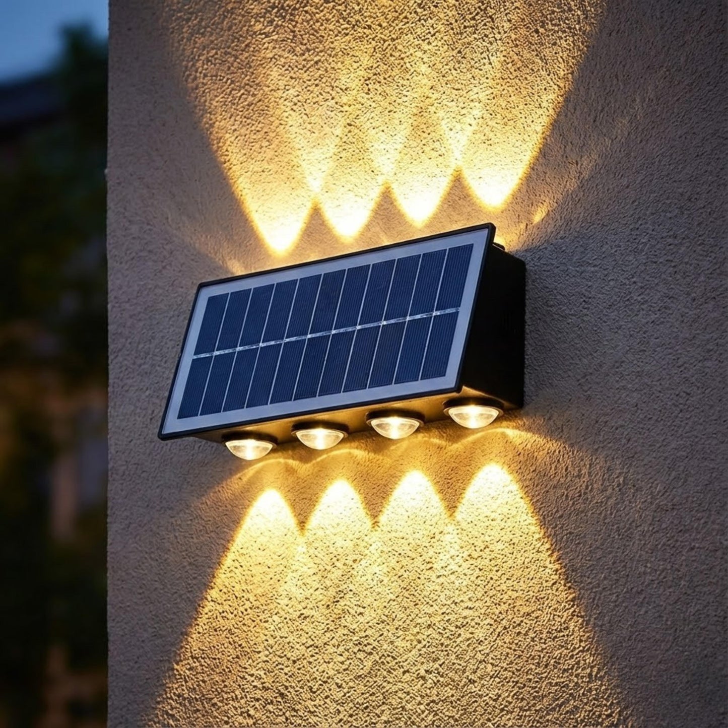 Solar Powered LED Wall Light