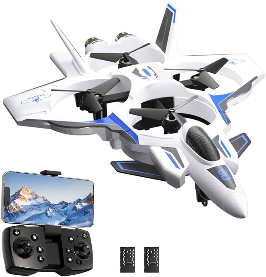 RC Jet Fighter Quadcopter – Remote Control Military-Style Flying Drone Toy