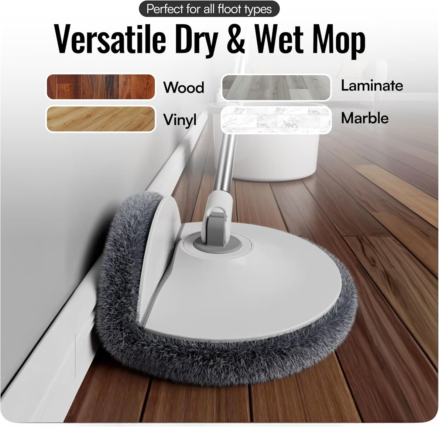 Multi-Functional Detachable Mop – Lightweight Floor Cleaning Mop with Removable Design