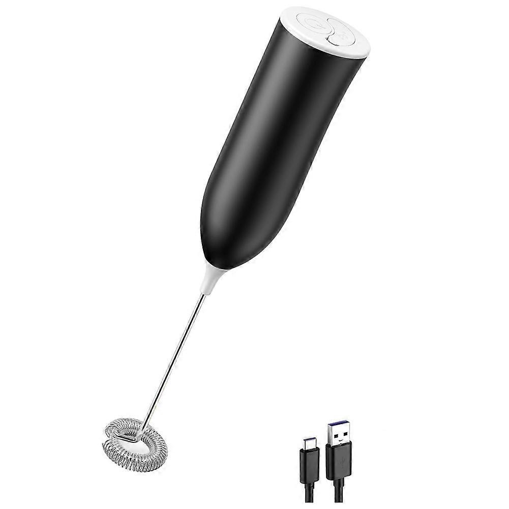 Rechargeable Handheld Milk Frother with Electric Whisk