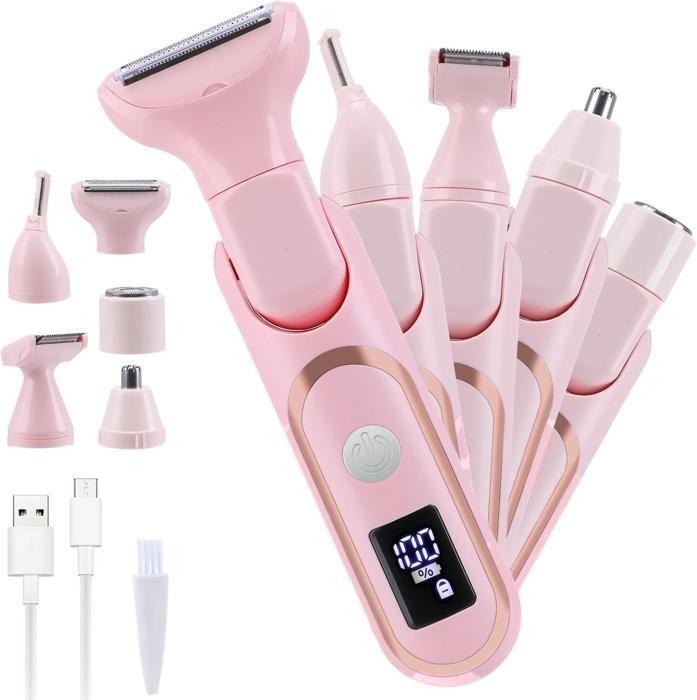5-in-1 Electric Hair Removal Trimmer for Women – Multi-Function Facial & Body Groomer