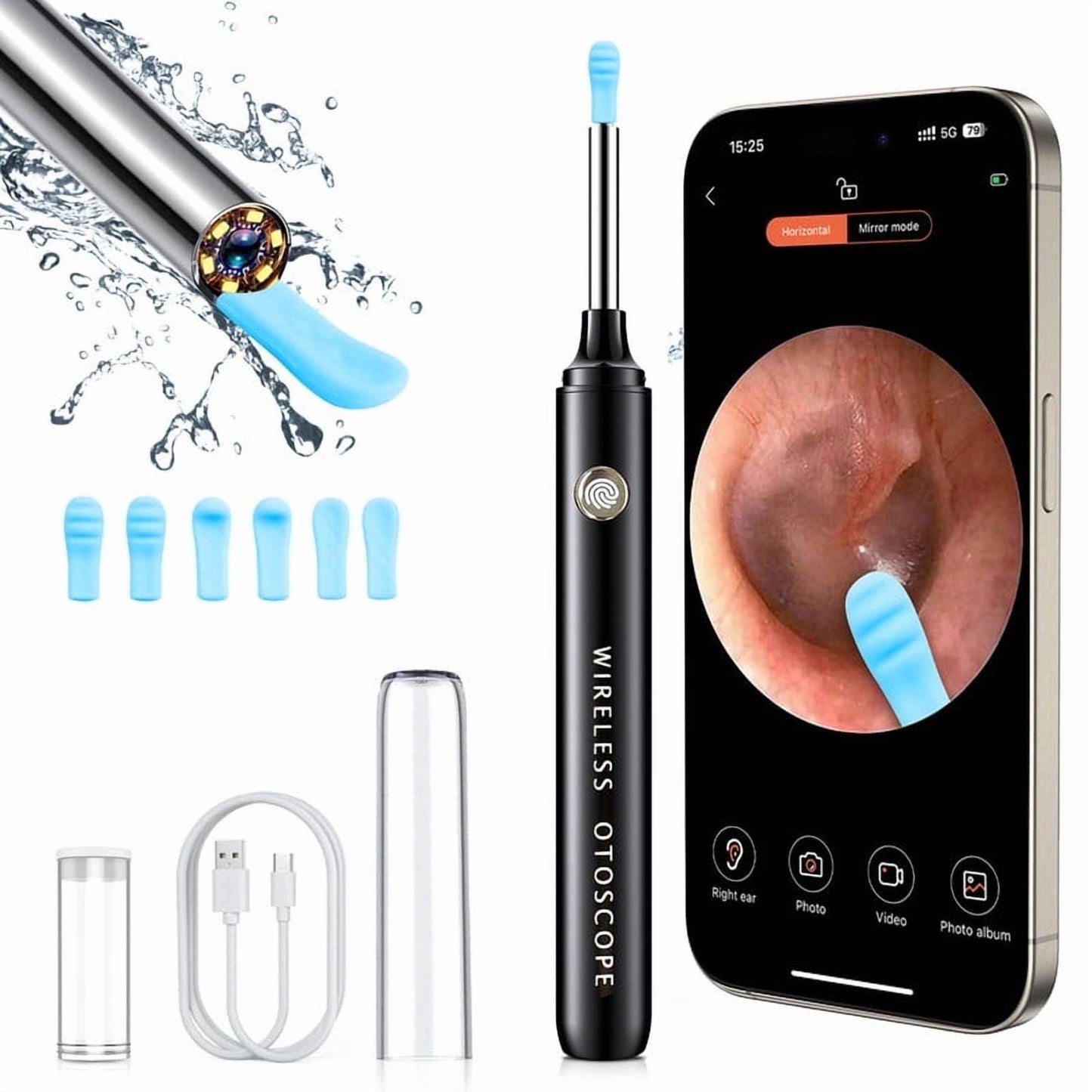 HD Visual Ear Cleaner with WiFi Camera & LED Light