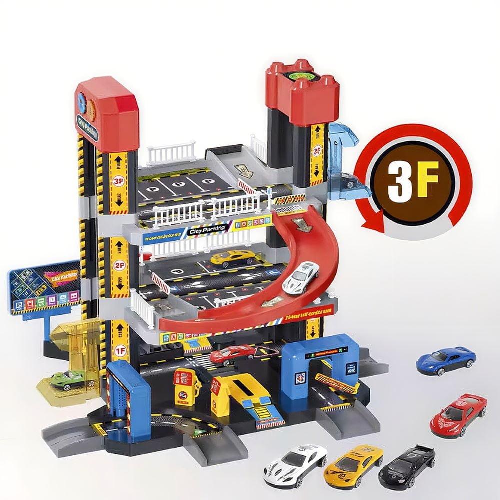 Hot Parking Lot Toy Set – Multi-Level Car Parking Garage Playset for Kids