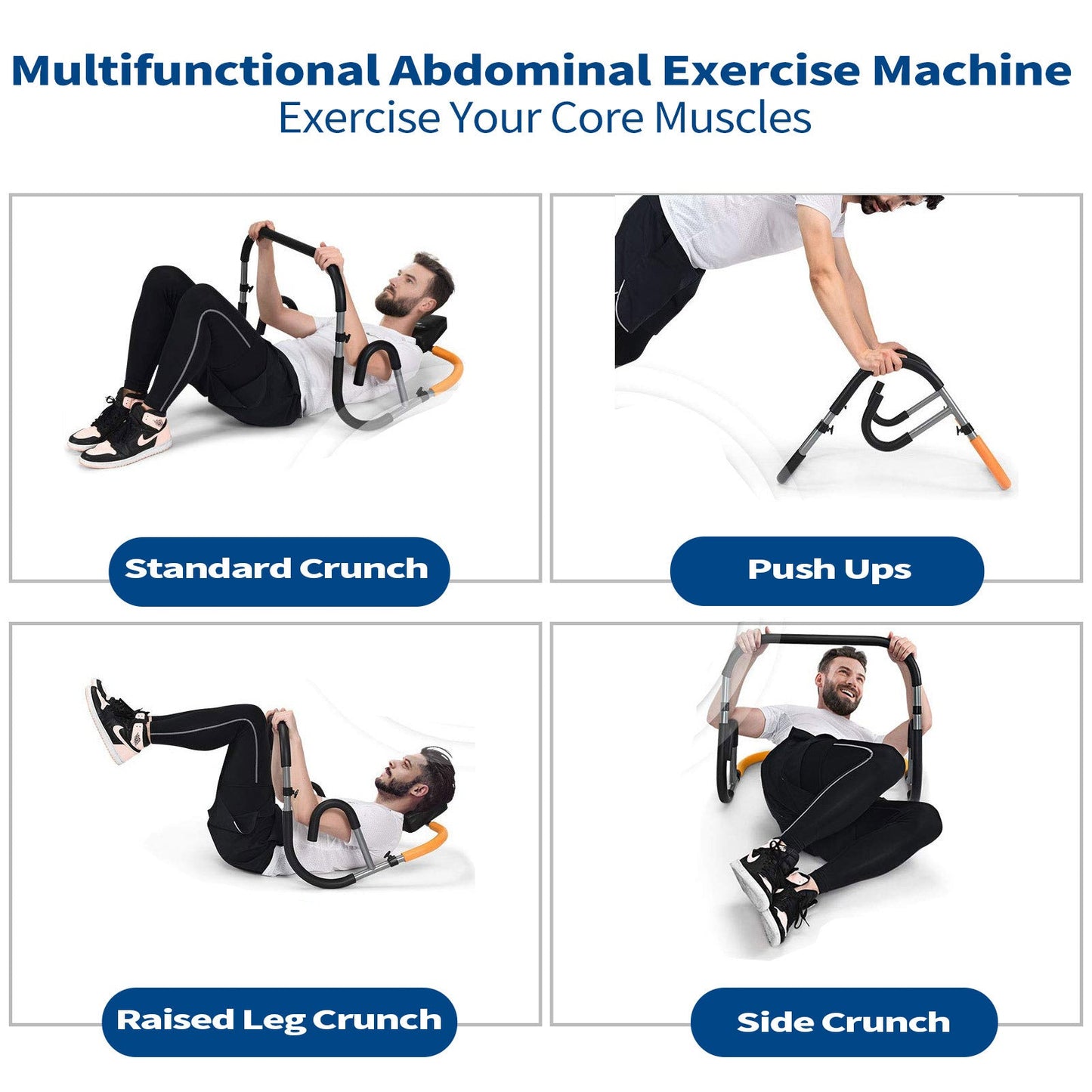 Home Abdominal Exercise Machine Ab Trainer Stand Lazy Person Slimming Waist and Abdomen Exercise Fitness Equipment