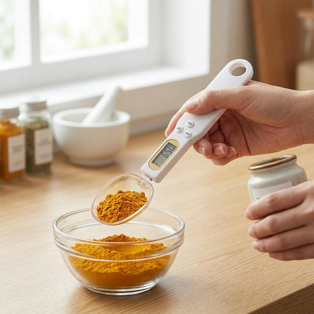 Digital Electronic Measuring Spoon Scale – Precision Kitchen Food Weighing Spoon for Cooking & Baking