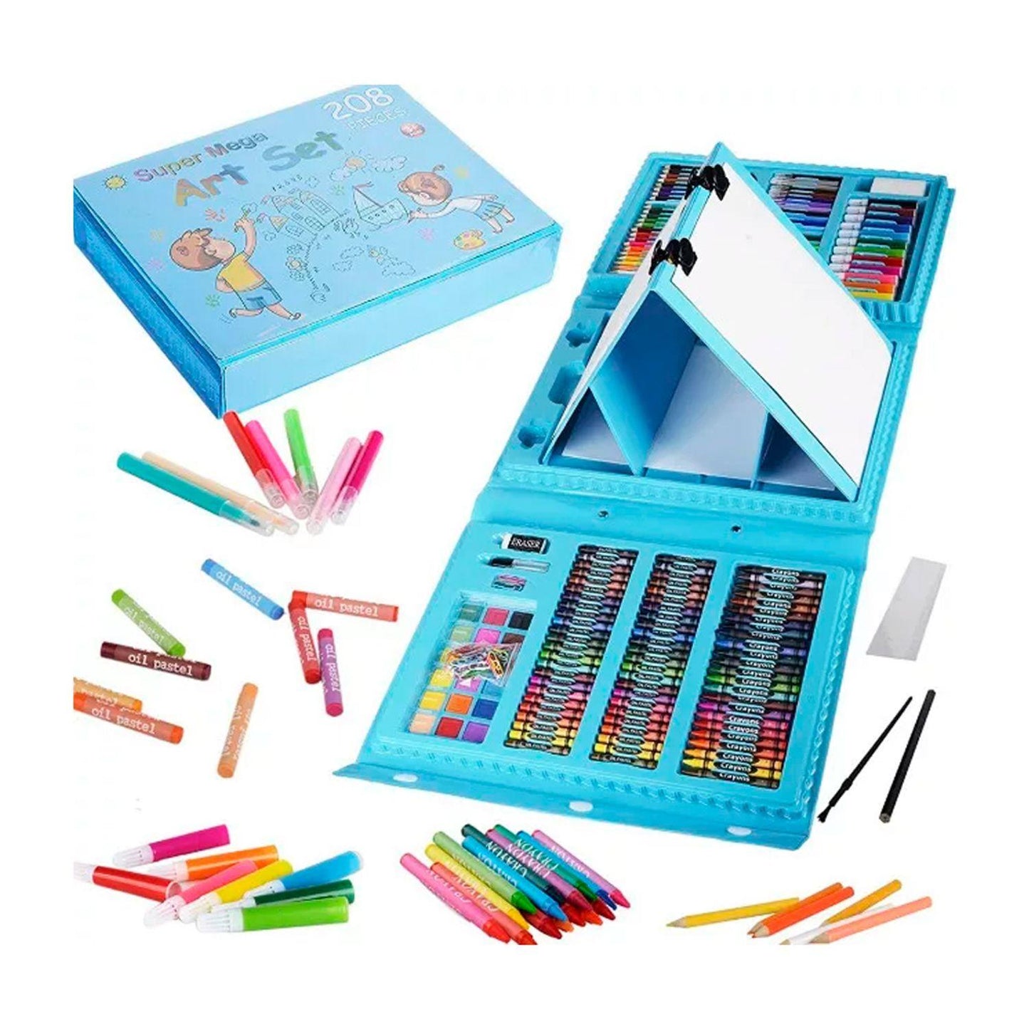 208-Piece Deluxe Art Set with Easel Case