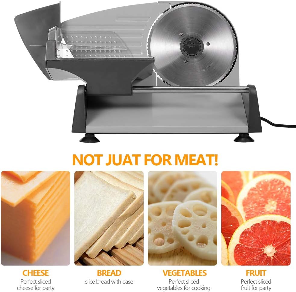Electric Meat & Bread Slicer – Adjustable Food Cutting Machine for Home Kitchen