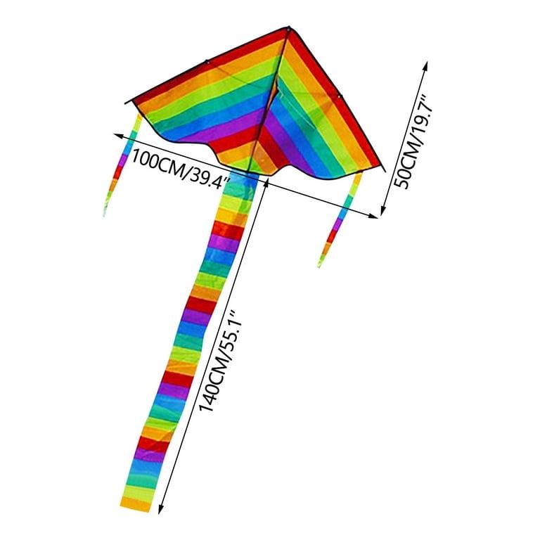 Rainbow Color Flying Kite for Kids