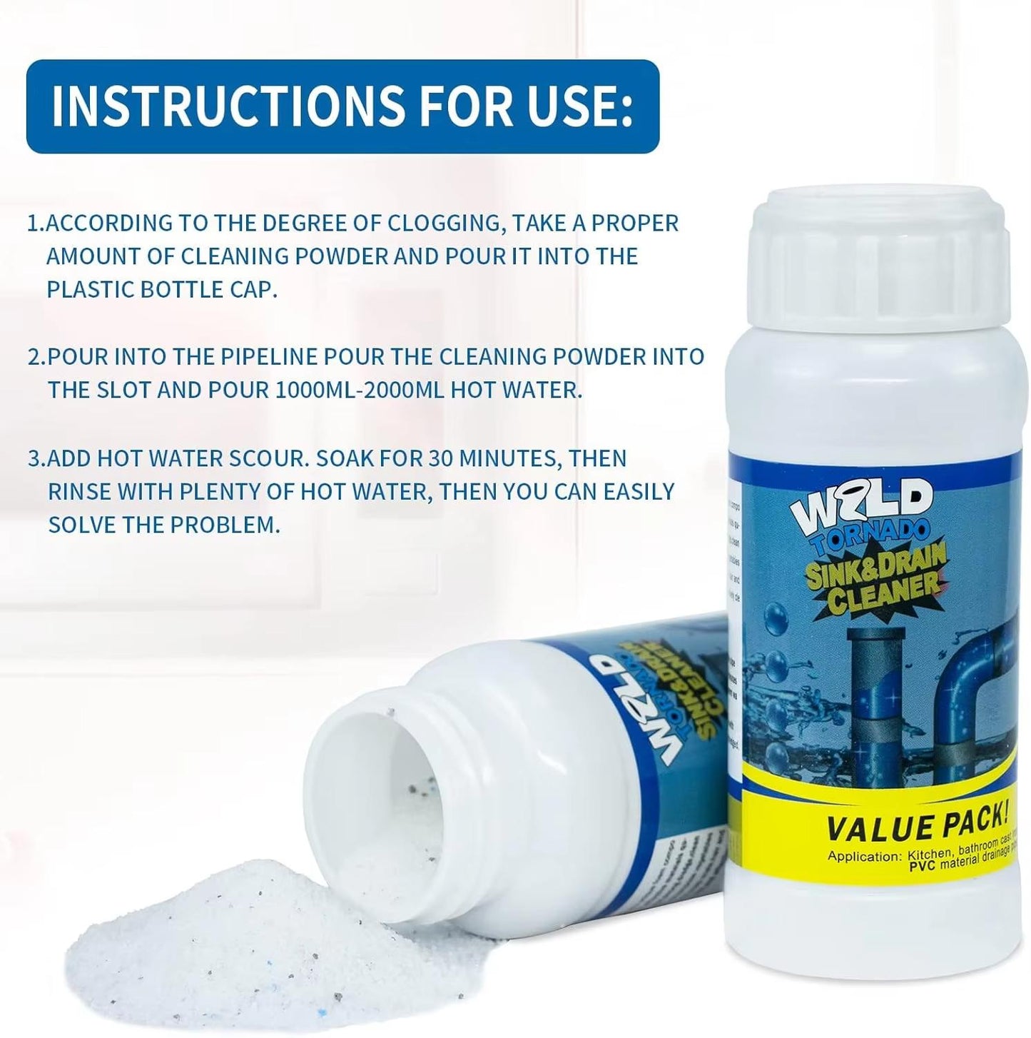 Wild Tornado Sink & Drain Cleaner