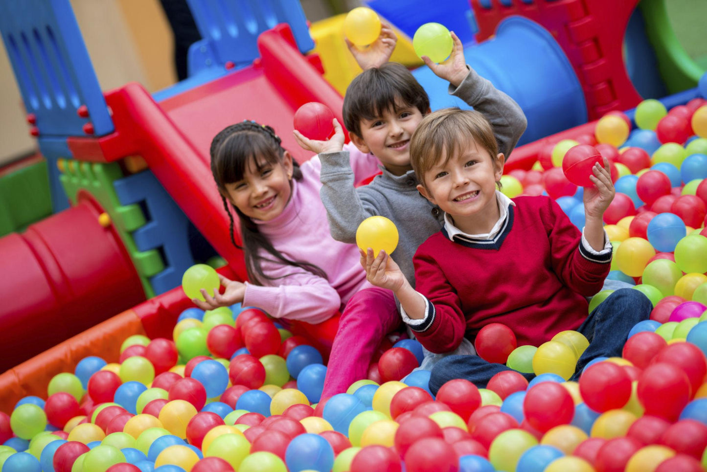 50-Pack Colorful Plastic Play Balls for Kids