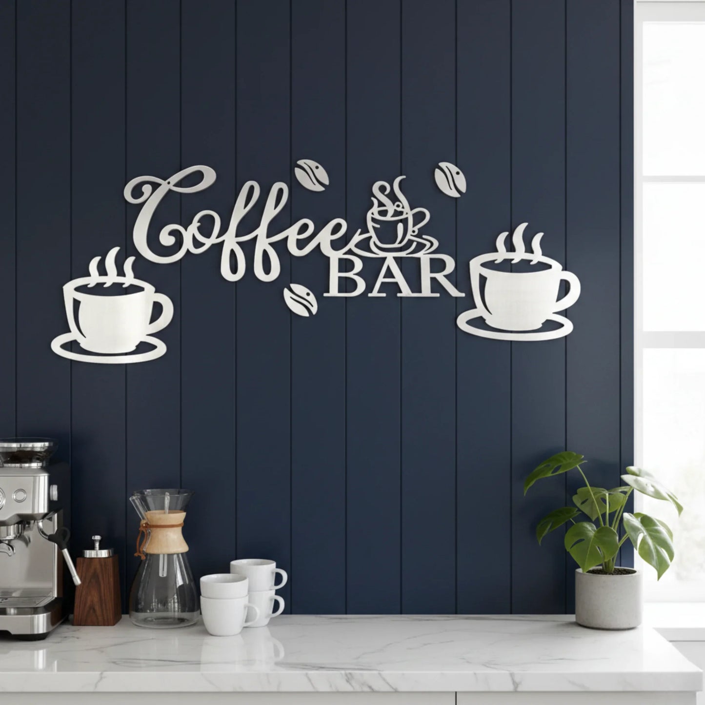 Coffee Bar Wall Decor 3D Acrylic | Cafe Wall Art