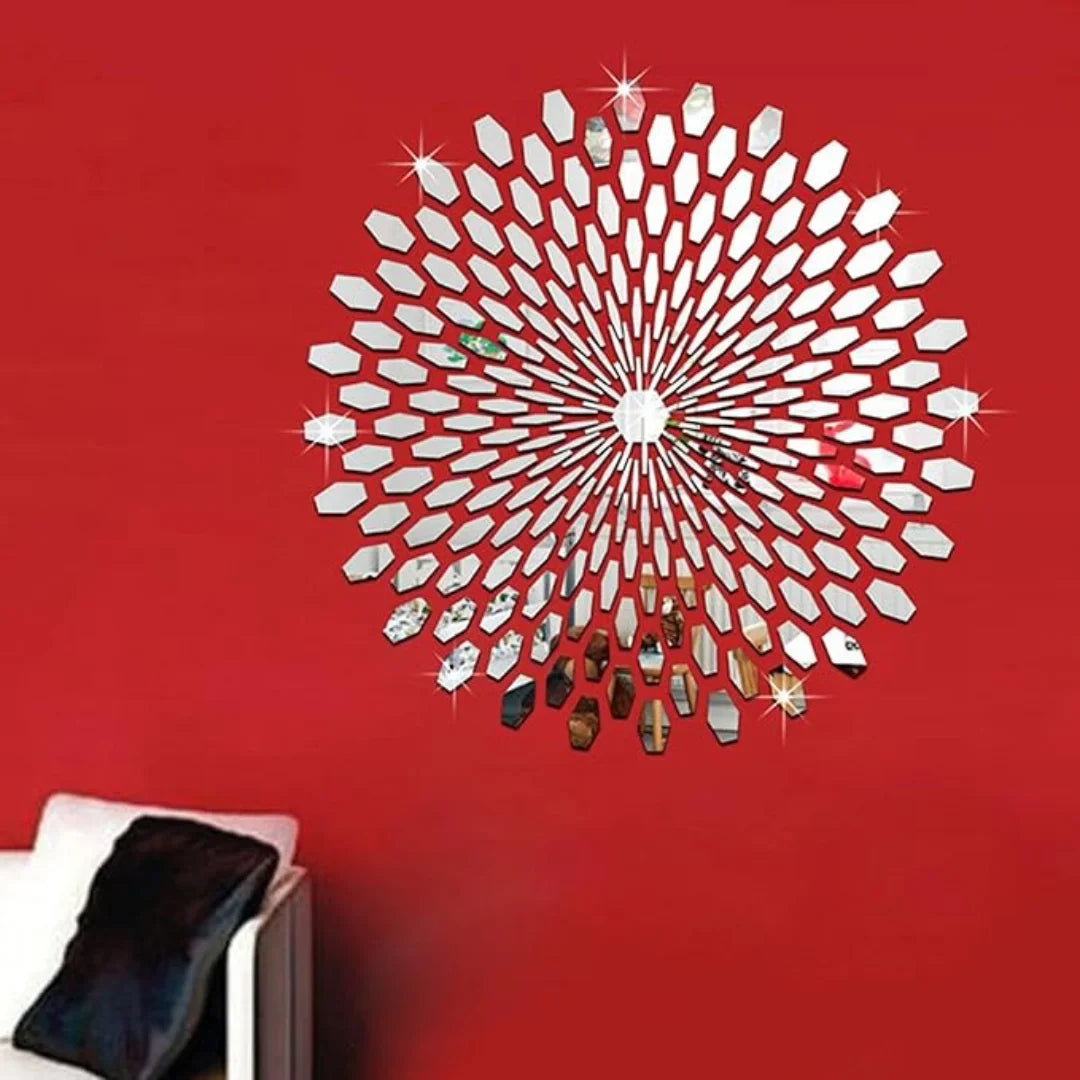 3D Sun Stereo Acrylic Sunflower Round Mural | Wall Art UAE