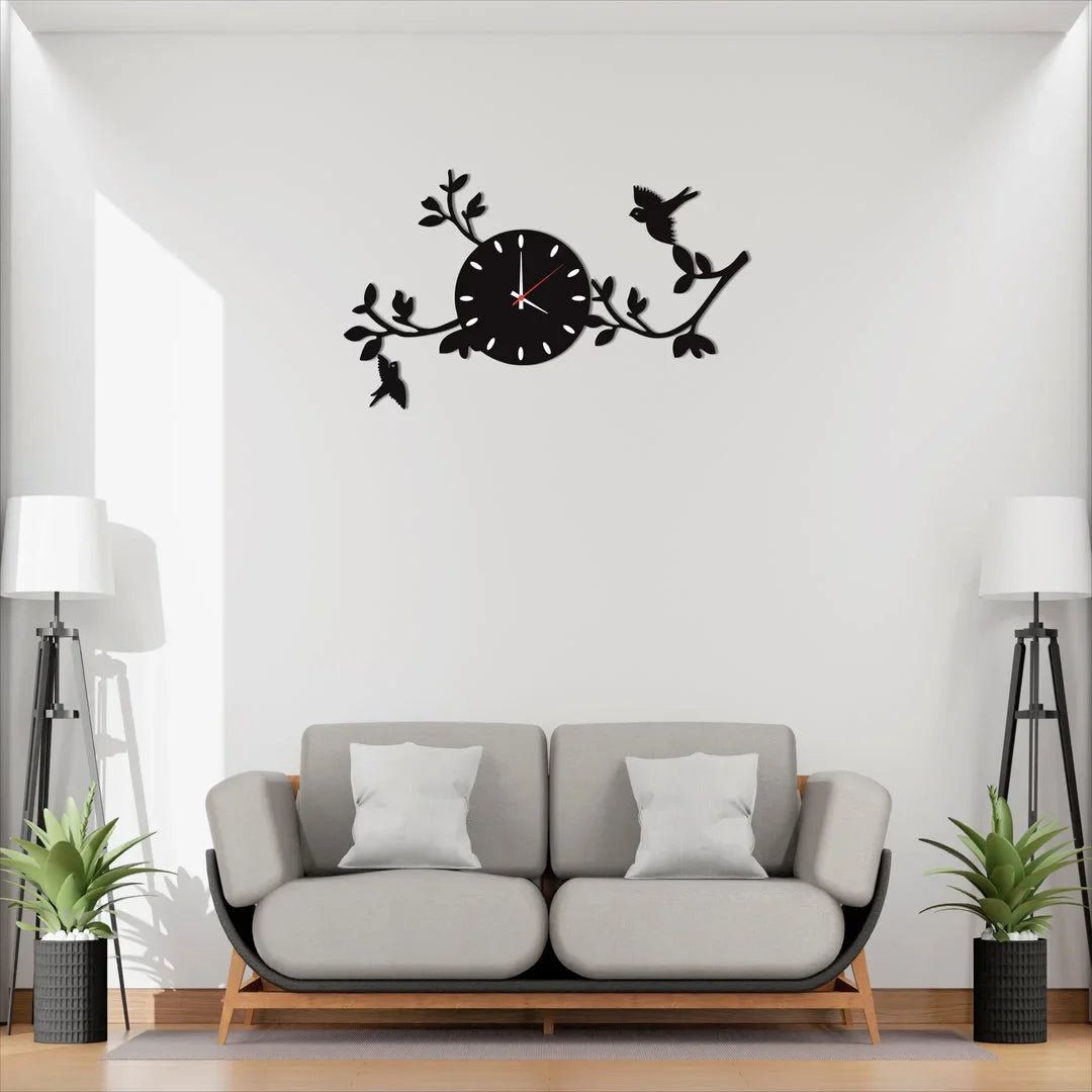 Birds on Branches DIY 3D Wall Clock | Modern Home Décor UAE