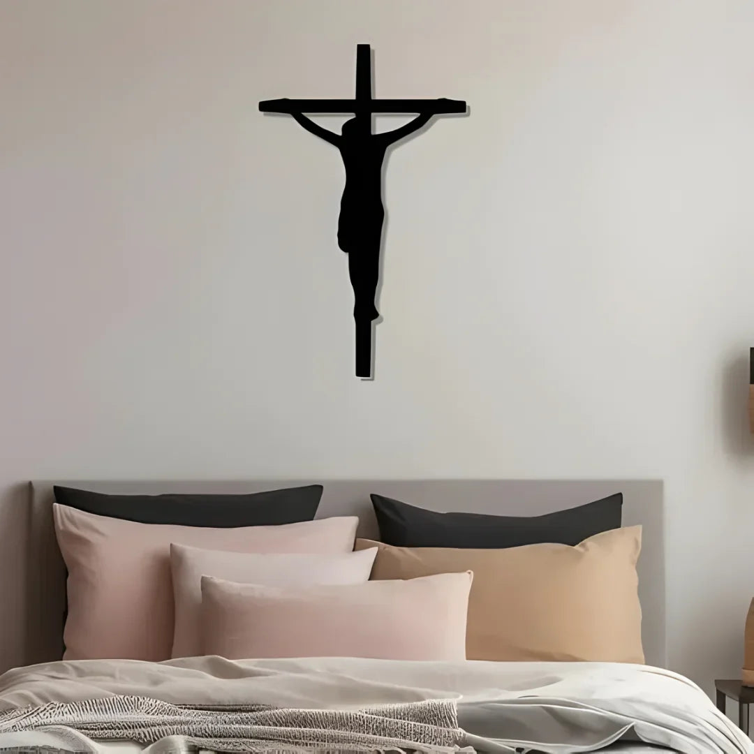 Jesus Cross – Christian Wall Decor for Christmas & Baptism