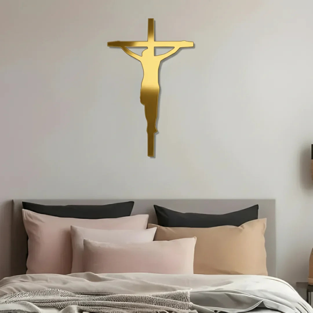 Jesus Cross – Christian Wall Decor for Christmas & Baptism