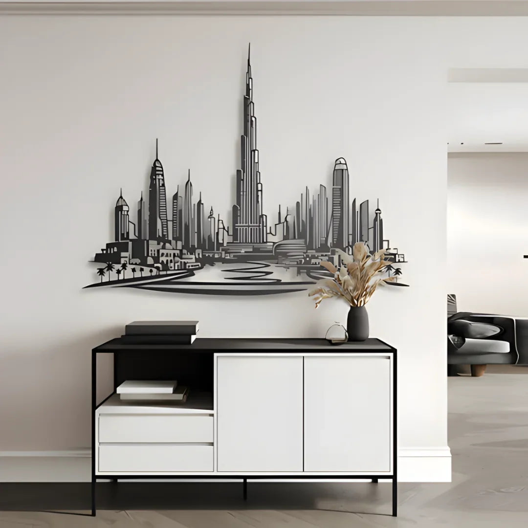 Dubai Skyline Panoramic Acrylic Wall Art