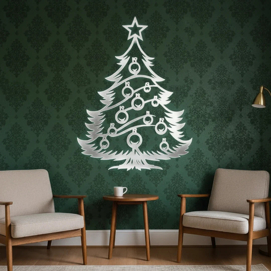 Christmas Tree Acrylic Wall Art | Modern Festive Decor