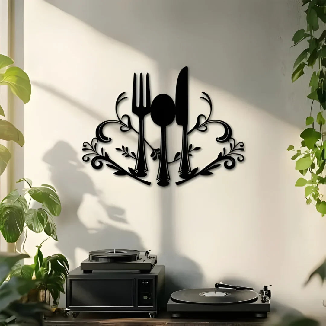 Fork & Spoon Acrylic Wall Art | Kitchen & Dining Decor UAE