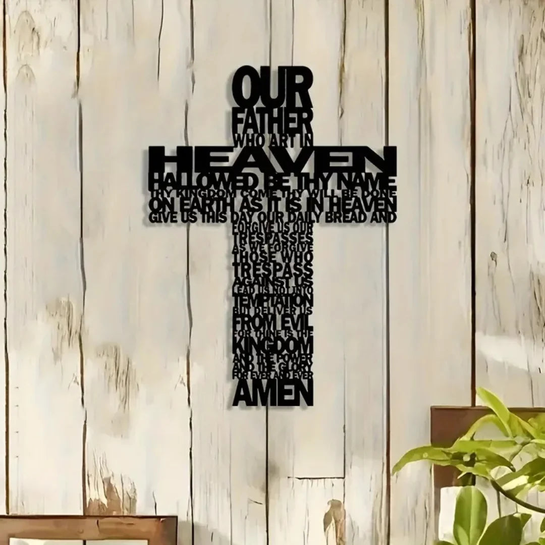 Jesus Cross with Prayer – Christmas Gift Wall Decor UAE