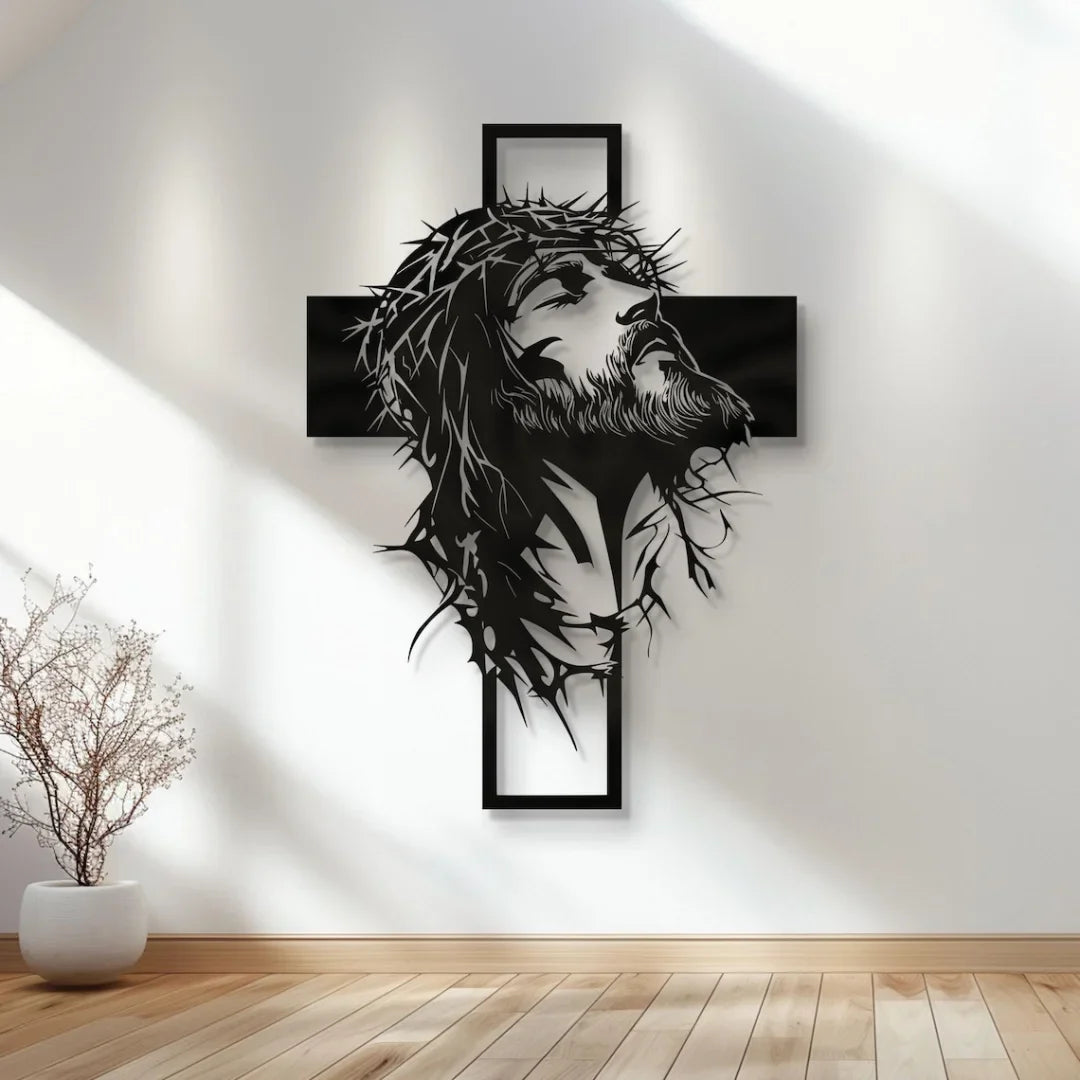 Jesus with Cross – Christmas Wall Decor UAE