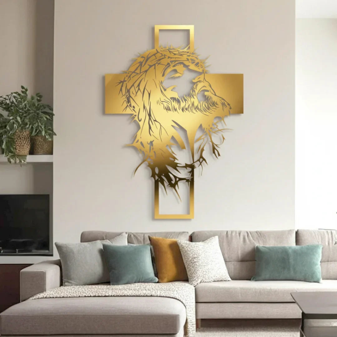 Jesus with Cross – Christmas Wall Decor UAE