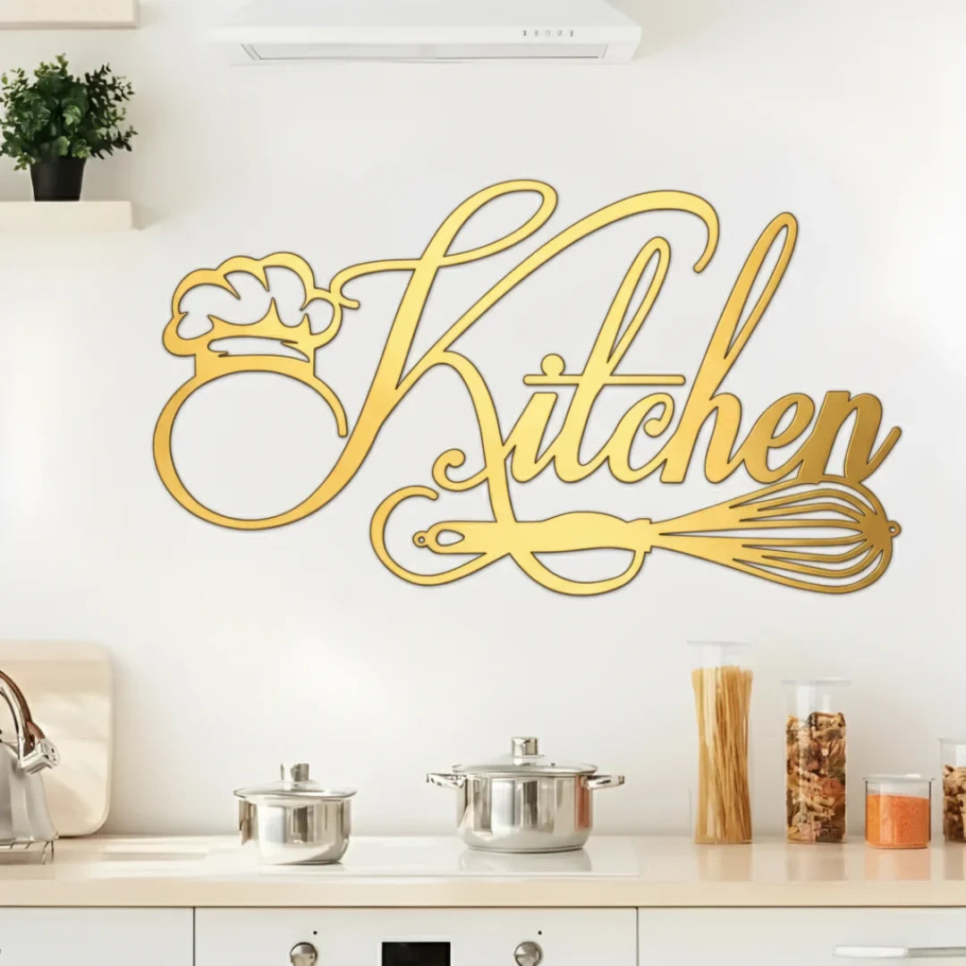 Kitchen Sign Acrylic Wall Decal | Beautiful Decor for UAE Homes & Restaurants