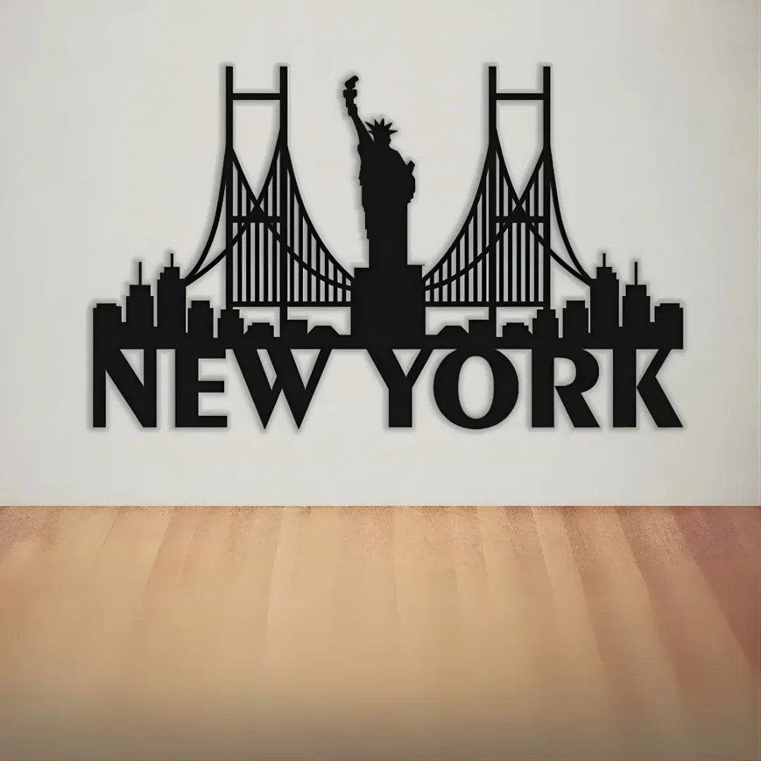 New York Bridge Skyline Decal USA City Acrylic Art