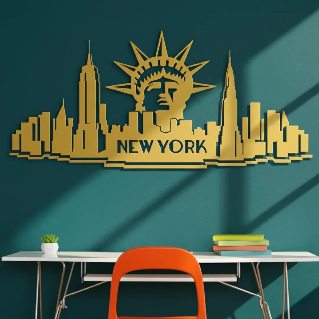 New York City Skyline Decal Iconic USA Art